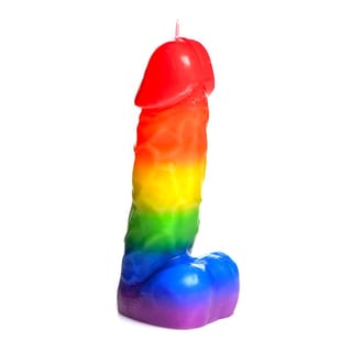 Bougie en forme de pénis pour jeux BDSM Master Series Pride Pecker Bougie en forme de pénis pour jeux BDSM Master Series Pride Pecker