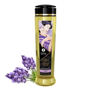 Shunga Sensation Erotisches Massageöl - Lavendel - 240 ml