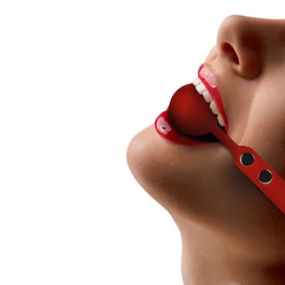 Bâillon boule en silicone Ouch! - Rouge