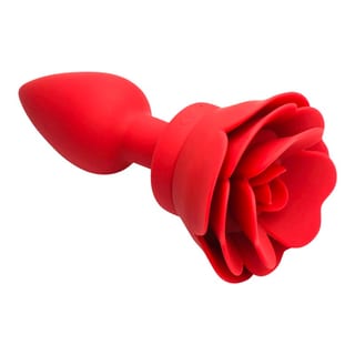 Plug anal vibrant et télécommandé avec rose Booty Sparks - Rouge Plug anal vibrant et télécommandé avec rose Booty Sparks - Rouge