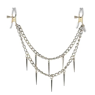 Fetish Fantasy Rock Hard Metall Doppelkette mit Nippelklemmen Fetish Fantasy Rock Hard Metall Doppelkette mit Nippelklemmen