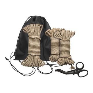 Kit d'initiation BDSM Doc Johnson Kink Bind & Tie (cordes et ciseaux)