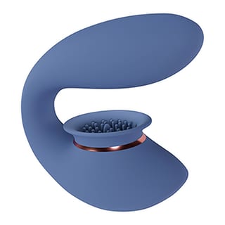 Twitch 3 Innovation Klitorisstimulator (saugend und vibrierend) - Blau