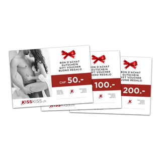 Bon cadeau KissKiss.ch CHF 50.-