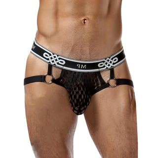 Male Power Jock Ring Hodenschutz - Schwarz