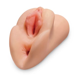 Pipedream PDX Plus Perfect Pussy Double Stroker Masturbator - Skin Pipedream PDX Plus Perfect Pussy Double Stroker Masturbator - Skin