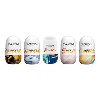 Svakom Hedy X - Pack de 5 masturbateurs en forme d'oeufs Svakom Hedy X - Pack de 5 masturbateurs en forme d'oeufs