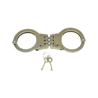 Menottes de police en métal avec charnières Menottes de police en métal avec charnières