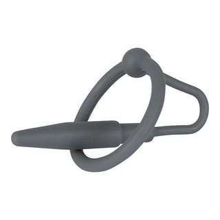 Harnröhrenplug aus Silikon mit Eichelring - 30 mm