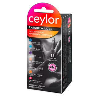 Ceylor Rainbow Love (15 Préservatifs) Ceylor Rainbow Love (15 Préservatifs)