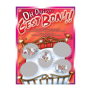 Carte à gratter "Oh ouiiiiii c'est bon !!!" (Französisch)