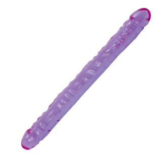 Double dildo Doc Johnson Crystal Jellies Double Dong - 45 cm - Violet