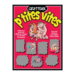 Carte à gratter "P'tites vites" (Französisch)