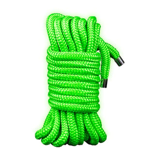 Corde de bondage phosphorescente Ouch! - 5 m - Vert