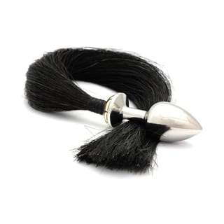Plug anal Rosebuds Tailbud Horsetail - Noir (M) Plug anal Rosebuds Tailbud Horsetail - Noir (M)