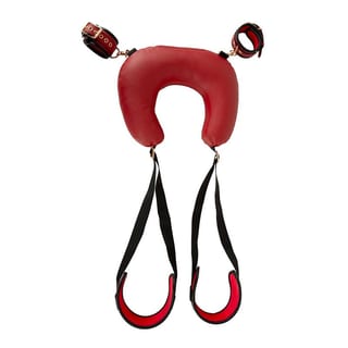 Set de contrainte cuisses & nuque Bad Kitty Thigh Restraint - Rouge/Noir Set de contrainte cuisses & nuque Bad Kitty Thigh Restraint - Rouge/Noir