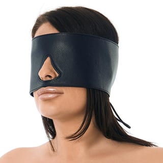 Bandeau large Rimba en cuir véritable - Noir Bandeau large Rimba en cuir véritable - Noir