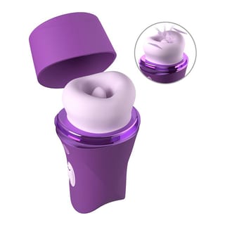 Fantasy For Her Lush Kiss Plush Klitorisstimulator und vibrierende Zunge - Violett Fantasy For Her Lush Kiss Plush Klitorisstimulator und vibrierende Zunge - Violett