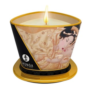 Shunga Desir Massagekerze - Vanille Fetisch - 170 ml