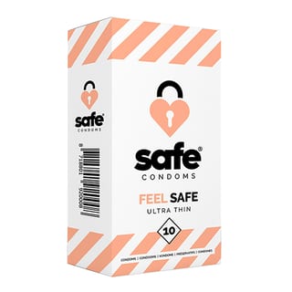 Safe Feel Safe Ultra Thin - Préservatif ultra-fin (10 Préservatifs) Safe Feel Safe Ultra Thin - Préservatif ultra-fin (10 Préservatifs)