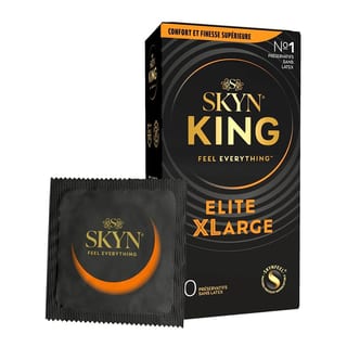 Skyn King Elite XLarge (Grande Taille) - sans latex (10 Préservatifs) Skyn King Elite XLarge (Grande Taille) - sans latex (10 Préservatifs)