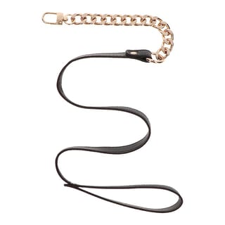 Laisse BDSM Taboom Dona - Noir & Doré Laisse BDSM Taboom Dona - Noir & Doré