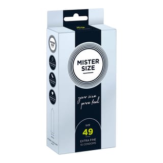 Préservatif sur mesure Mister Size - Taille 49 (10 Préservatifs)