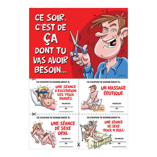 Carte humoristique pour femme - "Ce soir c'est ça..."