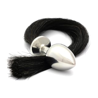 Plug anal Rosebuds Tailbud Horsetail - Noir (XL) Plug anal Rosebuds Tailbud Horsetail - Noir (XL)