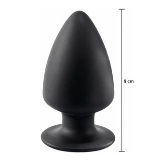 Plug anal Silex-D Modèle 1 - Noir - 9 cm - S