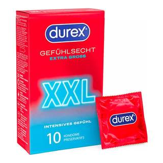 Durex Gefühlsecht Extra Gross - XXL (10 Kondome) Durex Gefühlsecht Extra Gross - XXL (10 Kondome)