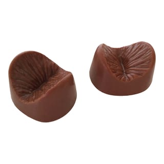 Chocolat au lait en forme d'anus Edible Anus - 6 pièces Chocolat au lait en forme d'anus Edible Anus - 6 pièces