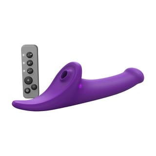 Stap-on-me Multi Orgasm Vibrierender Triple-Sextoy - Violett - S Stap-on-me Multi Orgasm Vibrierender Triple-Sextoy - Violett - S