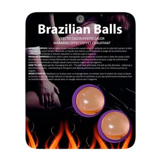 Boules lubrifiantes parfumées & chauffantes Brazilian Balls