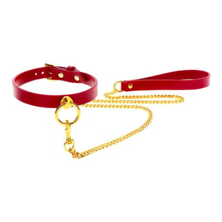 Collier avec laisse Taboom Bondage in Luxury - Bordeaux Collier avec laisse Taboom Bondage in Luxury - Bordeaux
