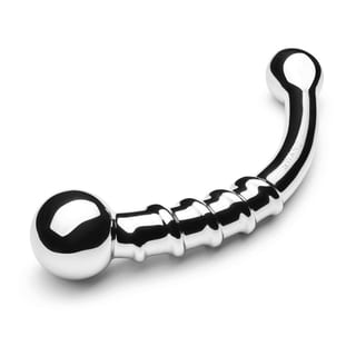 Dildo point G/P en acier inoxydable Le Wand Bow