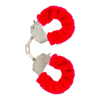 Menottes avec fourrure - Rouge Menottes avec fourrure - Rouge
