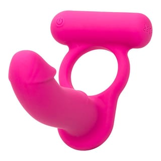 CalExotics Double Diver Vibrierender Penisring & Dildo CalExotics Double Diver Vibrierender Penisring & Dildo