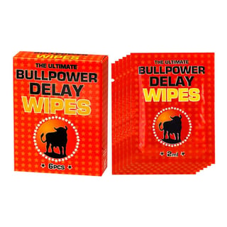 Lingettes pour retarder l'éjaculation - Bull Power Delay - 6 pièces Lingettes pour retarder l'éjaculation - Bull Power Delay - 6 pièces