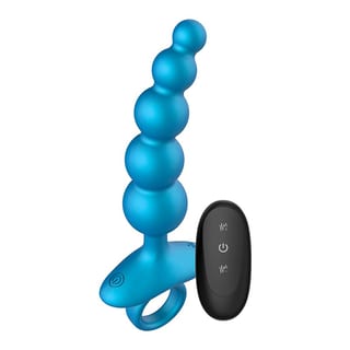 Chapelet anal vibrant et télécommandé Playhouse 5 Balls - Bleu Chapelet anal vibrant et télécommandé Playhouse 5 Balls - Bleu