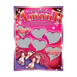 Carte à gratter "Petits plaisirs d'amour" (Französisch)