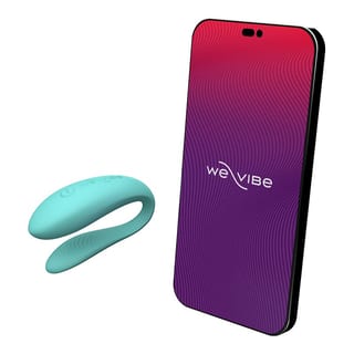 Vibromasseur connecté pour couple We-Vibe Sync Lite - Turquoise Vibromasseur connecté pour couple We-Vibe Sync Lite - Turquoise