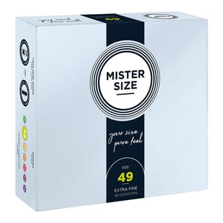 Préservatif sur mesure Mister Size - Taille 49 (36 Préservatifs)