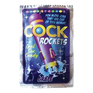 Candy Prints Cock Rockets Prickelnde Bonbons für oralen Sex - Traube Candy Prints Cock Rockets Prickelnde Bonbons für oralen Sex - Traube