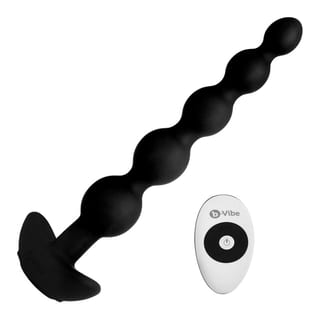 Chapelet anal vibrant et télécommandé b-Vibe Cinco - Noir Chapelet anal vibrant et télécommandé b-Vibe Cinco - Noir