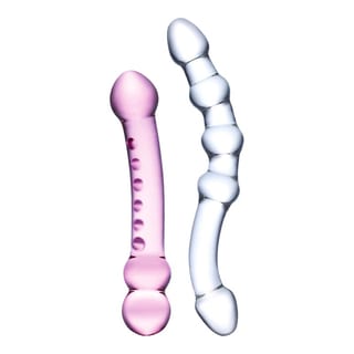 Gläs Pleasure Set mit 2 Glasdildos Gläs Pleasure Set mit 2 Glasdildos