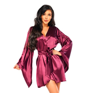 Beauty Night Peignoir Samira - Bordeaux Beauty Night Peignoir Samira - Bordeaux