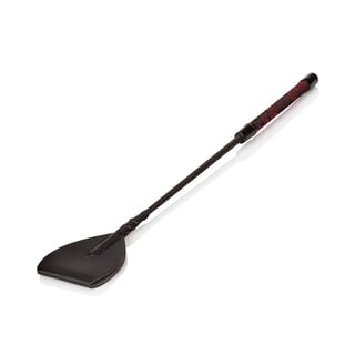 Cravache Scandal Wide Tip Crop - Noir & rouge