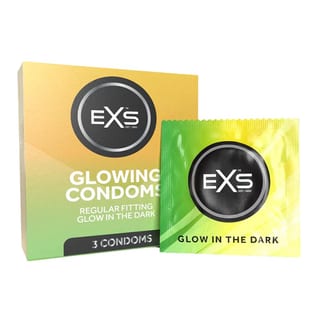 EXS Glowing - Im Dunkeln leuchtende Kondome (3 Kondome)