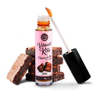 Gloss à lèvres stimulant Secret Play Vibrant Kiss - Brownie - 6 g